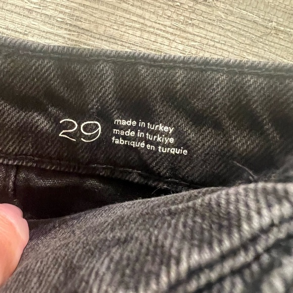 NWT new 29 fits 28 Anthropologie pilcro lace up denim jean shorts black - Picture 13 of 16